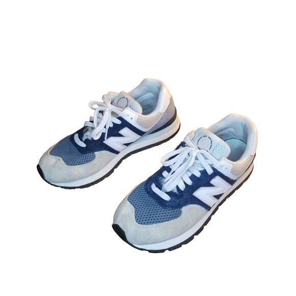 New Balance 574 Men\'s Size 10 Tan Blue Suede Running Shoes Sneakers ML574D2E main image 5